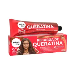 Salon Line Queratina 80G Sos Cachos Reparador Total