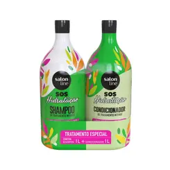 Salon Line Kit Shampoo 1L + Condicionador 1L Sos Cachos Azeite De Oliva