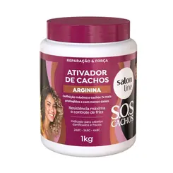 Salon Line Ativador 1Kg Sos Cachos Arginina Reconstrução