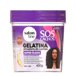 Salon Line Gelatina 400G Sos Cachos Super Óleos