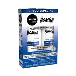 Salon Line Kit Shampoo 300Ml + Condicionador 200Ml Sos Bomba Crescimento
