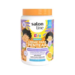 Salon Line Creme Para Pentear 1Kg Kids Cachos Poderosos Maracujá