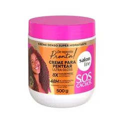Salon Line Creme Para Pentear 500G Sos Cachos De Repente Pronta